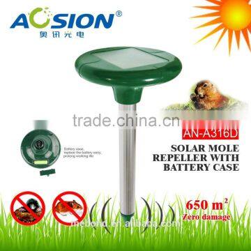 Aosion eco-friendly garden with battery case Solar Power garden rodent repellent factory