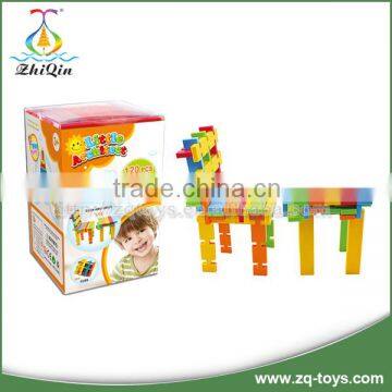 DIY kids interlocking building block intelligence kids educational toys