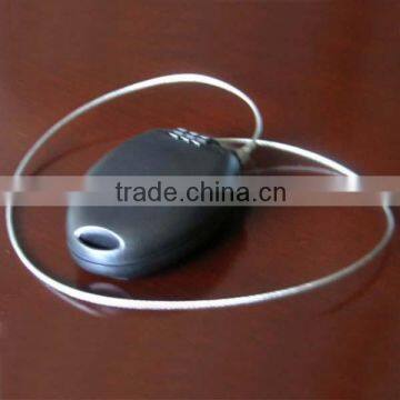 3 combinations retractable cable lock padlock