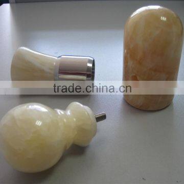 High-Grade Natural Yellow Jade Curtain Rod Head, Club Head, Screw Head photo-4