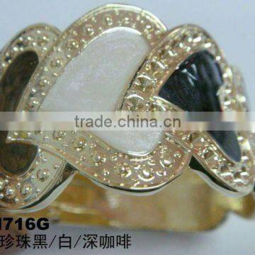 YH716-13 diamond emerald african bangle