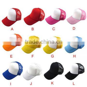 6 Panel Colorful Mesh Trucker Cap With Custom Brand