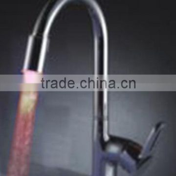 HM-8619 top quality exquisite faucet with LED light,waterfall basin faucet for kitchen