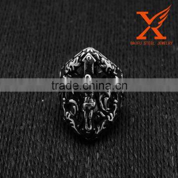 In Stock Classic Jesus Cross 316L Stainless Steel Rings Men Jewelry US Size 9 10 11 12 13