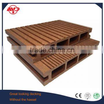 waterproof hollow WPC outdoor decking floor wooden plastic outdoor deck floor covering