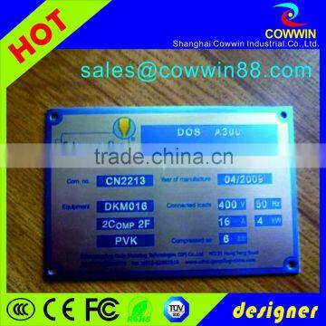 2016 Wholesale Custom Etched Aluminum Nameplates for Gifts photo-5