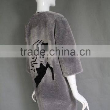 European and American Wind Lambs Wool Sheep Sheared Fur One Dress Coat Female Long Fur Coat in Winter Supplier's Choice photo-3