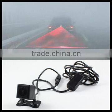 red led car defense system laser fog light rear anti-collision brake tail lights warning lamp