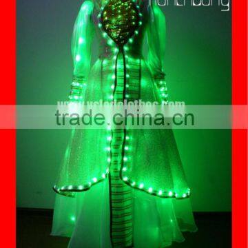 Wireless DMX512 LED Dance Wear, LED Light Show Dance Wear