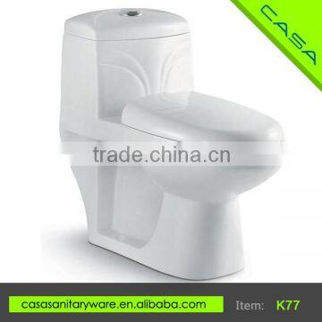 Bathroom fittings one-piece water saving washdown model toilet bowl