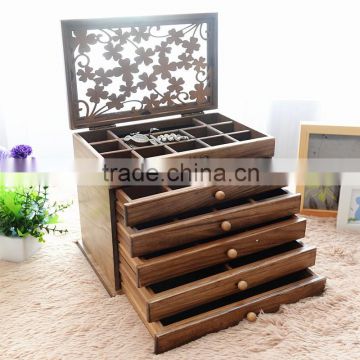 Good Quality Custom Wooden Jewelry Box With Foam Insert