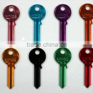 for professional locksmiths demand ultra light key UL050 colors key blank
