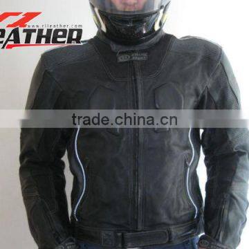 Men Motorbike Leather Jacket/Motorcycle Biker Jacket For Men/Racing wear