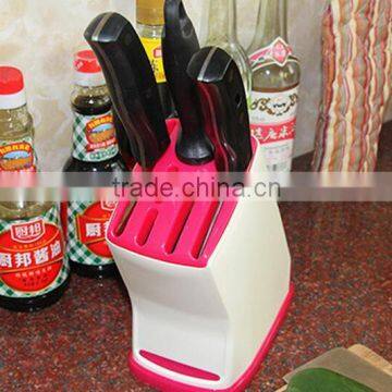 High quality plastic kitchen knife holder/kitchen tools holder