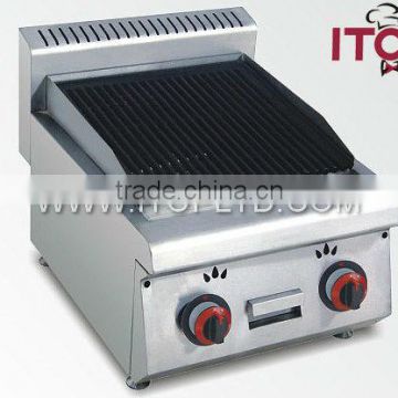 Counter top gas lava rock grill