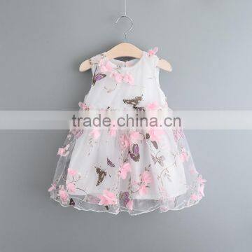 Popular Fancy Bowknot Sleeveless Stick Flower Girl Dress photo-2