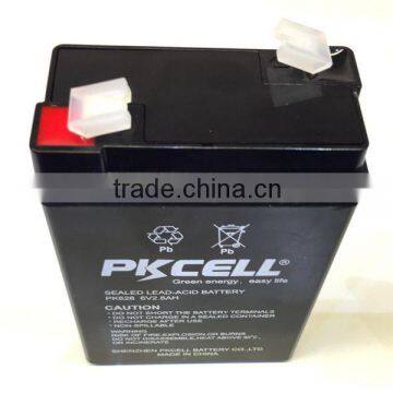 Sealed Maintenance Free pkcell Ups Agm Battery 6v 2.8ah