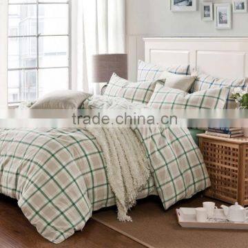 BSCI factory/ Check design/ Plaid design/ Yarn dyed bedding set