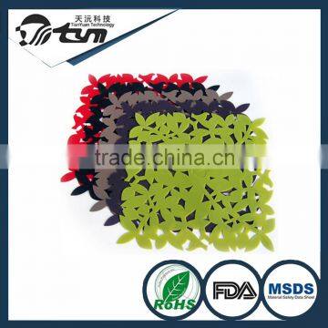 Custom Design Round Shape Heat Resistant Tableware Silicone Placemat