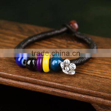 in stock Colorful handmade rope weave bracelet Most Popular