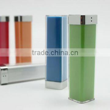 Promotional gift lipstick power bank 2600mah with real capacity