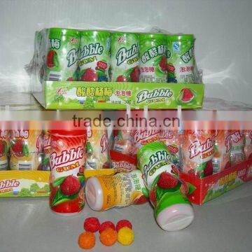 Small Waxberry Bubble Gum in Jar (candy Fruit Chewing Gum)
