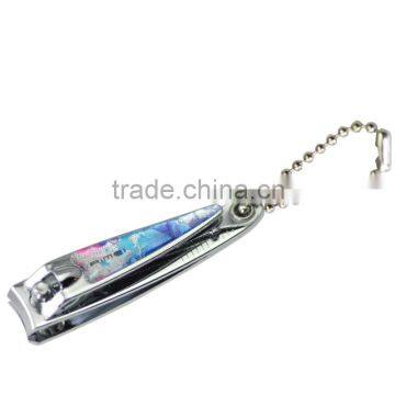 Small size nail clipper with colorful sticker handle