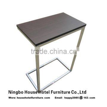 C Table with stainless steel hotel furniture