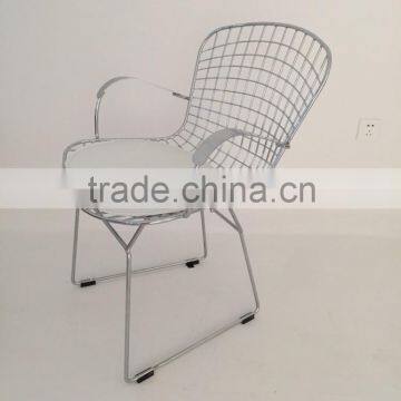 Bertoia arm chair/metal chair/wire chair with arm