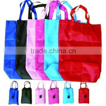 190T Flower Foldable Shopping Bag With Zipper