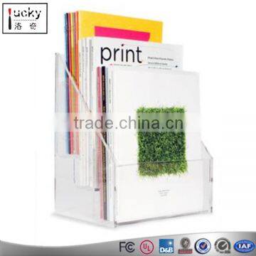 Easels and book holders,Clear Acrylic Book Plate Retail Display Stand