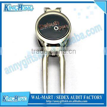 High quality metal golf club ball marker golf divot tool