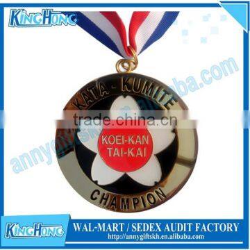 Various Shape Custom Make Metal Sport Gold Medal With Ribbon photo-6