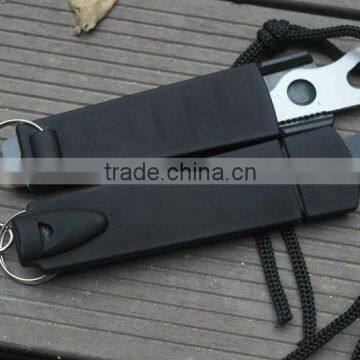 OEM Outdoor Multifunctional Fixed Blade Knife With Whistle photo-3