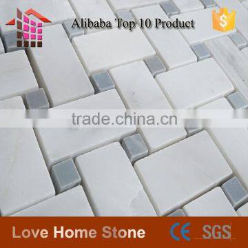 Customized Shaped Stone Mosaic Tiles, Basketweave Mosaic Tile for Wall and Floor photo-4
