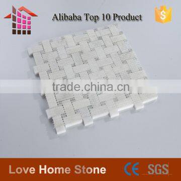 Customized Shaped Stone Mosaic Tiles, Basketweave Mosaic Tile for Wall and Floor photo-6
