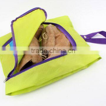 2016 Recommend Zipper Closure Travel hanging shoes bag storage Holder