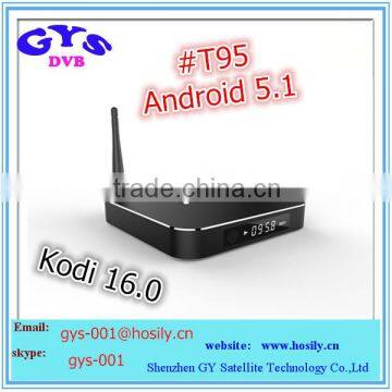 Newest arrival AML8726-s905 quad-core T95 android smart tv box