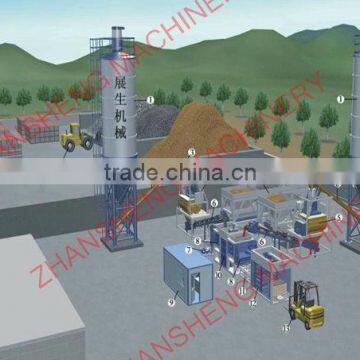 interlock paver vibration table machine for concrete road and cement