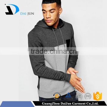 Daijun high quality drawstring100% cotton men tone custom pullover no pockets hoodies