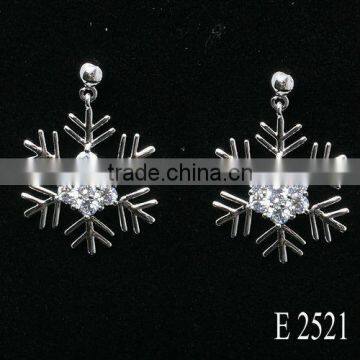 New Arrived Snowflake Shape Fashion Brass Jewelry Set photo-3