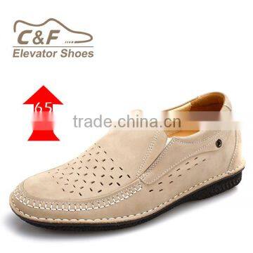 height increasing style genuine leather italy men shoes casual