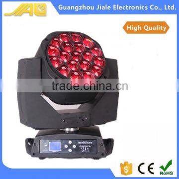 New professional 19x12w RGBW 4in1 Led Bee eyes moving head Zoom Light stage light