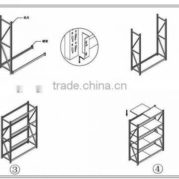 metal adjustable warehouse storage stack pallet shelf