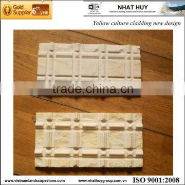 Vietnam yellow cladding stone new design 1