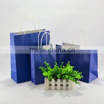 Luxury Brown Kraft Paper Carrier Bag With Twisted Handle