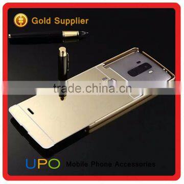 [UPO] Luxury Mirror Phone Case for LG G4, Shockproof Aluninum Bumper Mirror Back Case for LG G4 photo-3