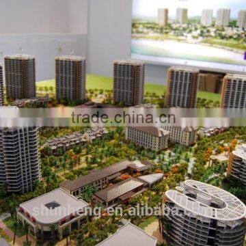 Architectural Residential Building Scale Model With Lighting System