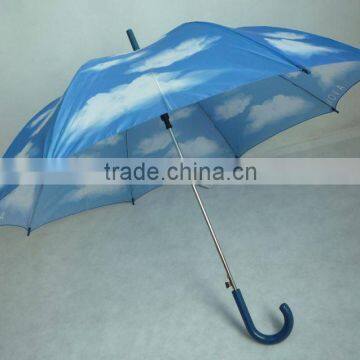 Blue sky and white cloudy promotional umbrella as a gift or sell