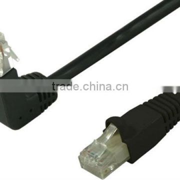 RJ45 Molded Right Angle to Straight Cat6 Patch Cable